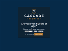 Tablet Screenshot of cascadebrewing.com